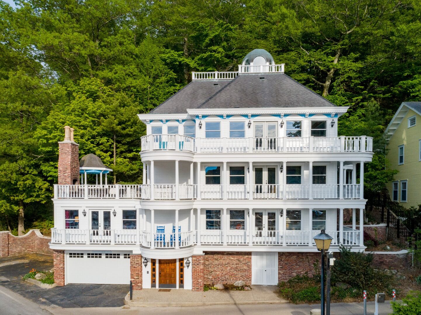 Striking multi-level vacation home across from Lake Macatawa and Marina
