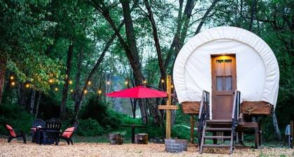 Enchanted Conestoga Wagon on the Applegate River