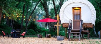 Enchanted Conestoga Wagon on the Applegate River