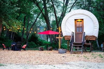 Enchanted Conestoga Wagon on the Applegate River