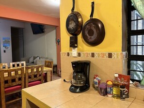 经典独立别墅 | 私人厨房 | 烤箱、意式浓缩咖啡机、茶具/咖啡用具、烤面包机