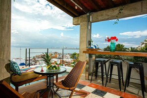 Outdoor pool, pool umbrellas, pool loungers - Casa Pancha Puerto Vallarta Centro - Adults Only    (Puerto Vallarta)