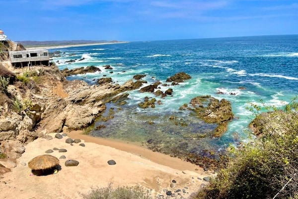 Private beach