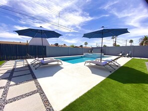 A heated pool