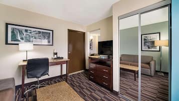 Suite, 1 Bedroom, Non Smoking (2 Queen Beds) | Desk, laptop workspace, iron/ironing board, free WiFi
