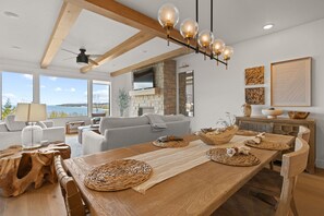 Dining - Water View & Perfect Location at Shore View — Walk to Town, Beach & Marina! (Sister Bay)