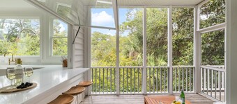 Tulum-inspired coastal retreat w/ private pool, hot tub & yoga porch