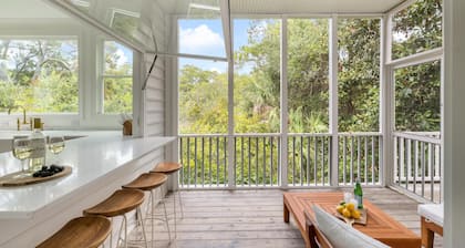 Tulum-inspired coastal retreat w/ private pool, hot tub & yoga porch