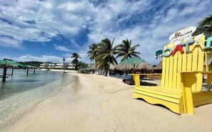 Sun loungers, beach towels