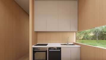 Luxury Cabin | Shared kitchen | Microwave, oven, toaster
