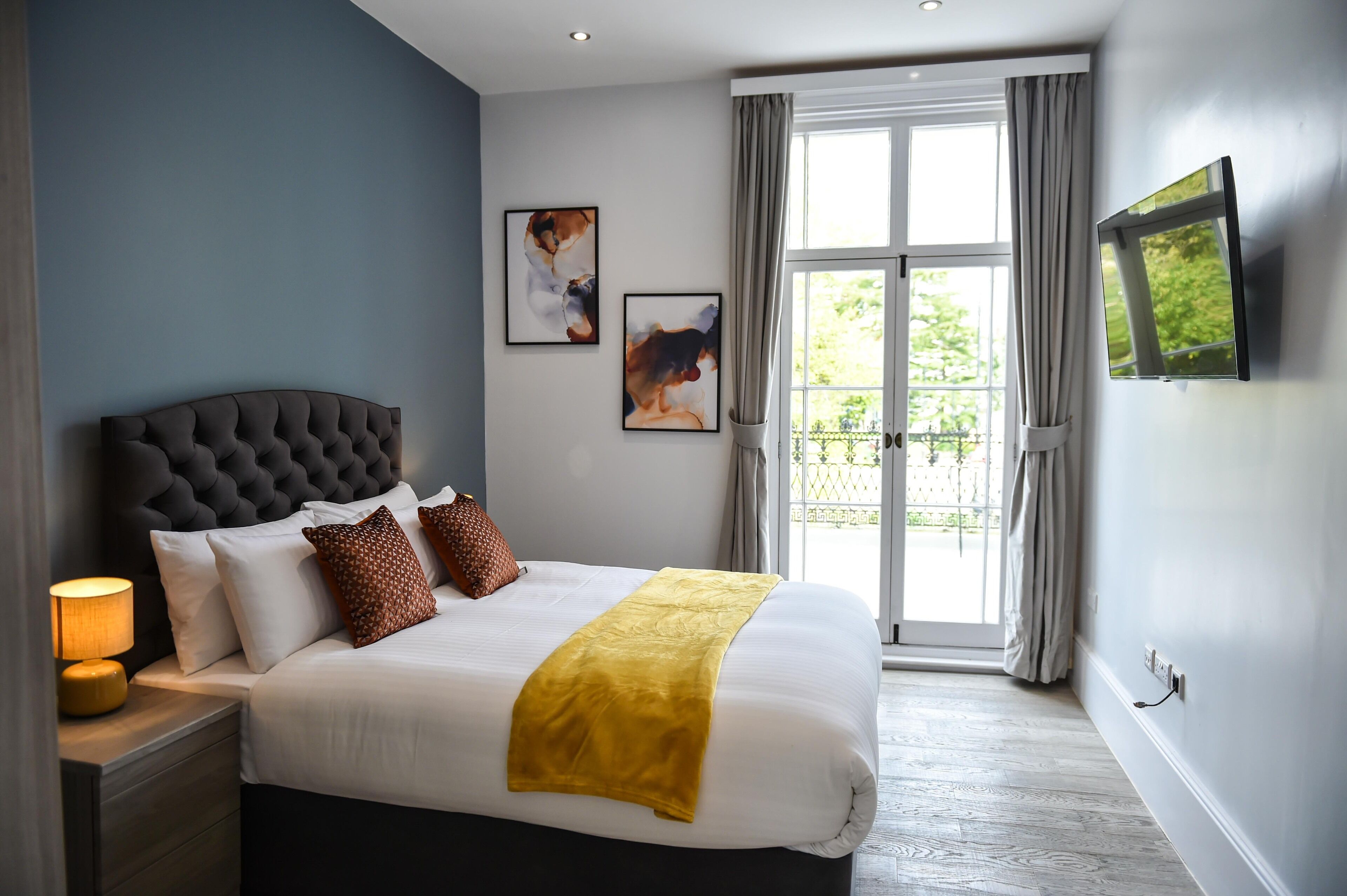 Luxury Apartment | Egyptian cotton sheets, premium bedding, memory-foam beds