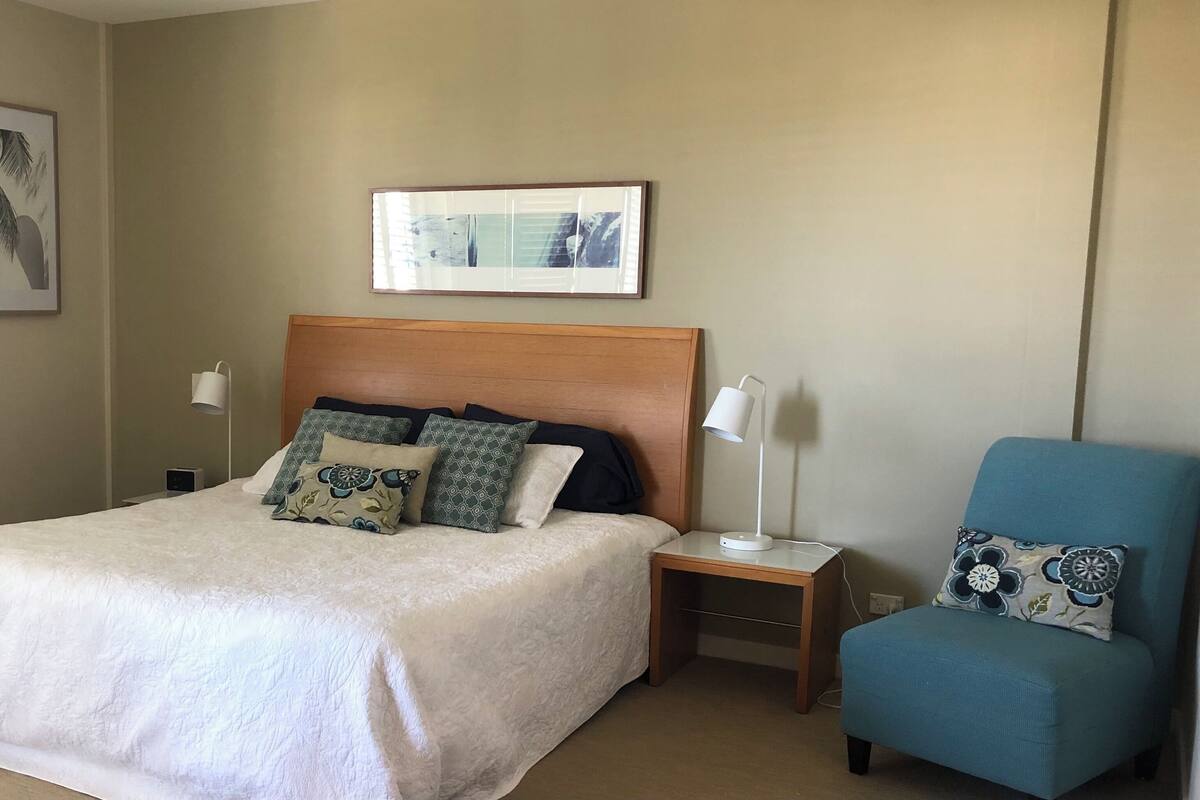 Individually decorated, individually furnished, iron/ironing board