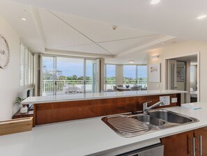 Two Bedroom Club Suite with Ocean View | Private kitchen - The Pool Resort Kingscliff - Private Apartments by Holiday Management Co (Kingscliff)