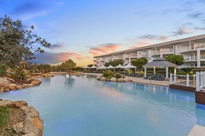 2 outdoor pools, sun loungers - The Pool Resort Kingscliff - Private Apartments by Holiday Management Co (Kingscliff)
