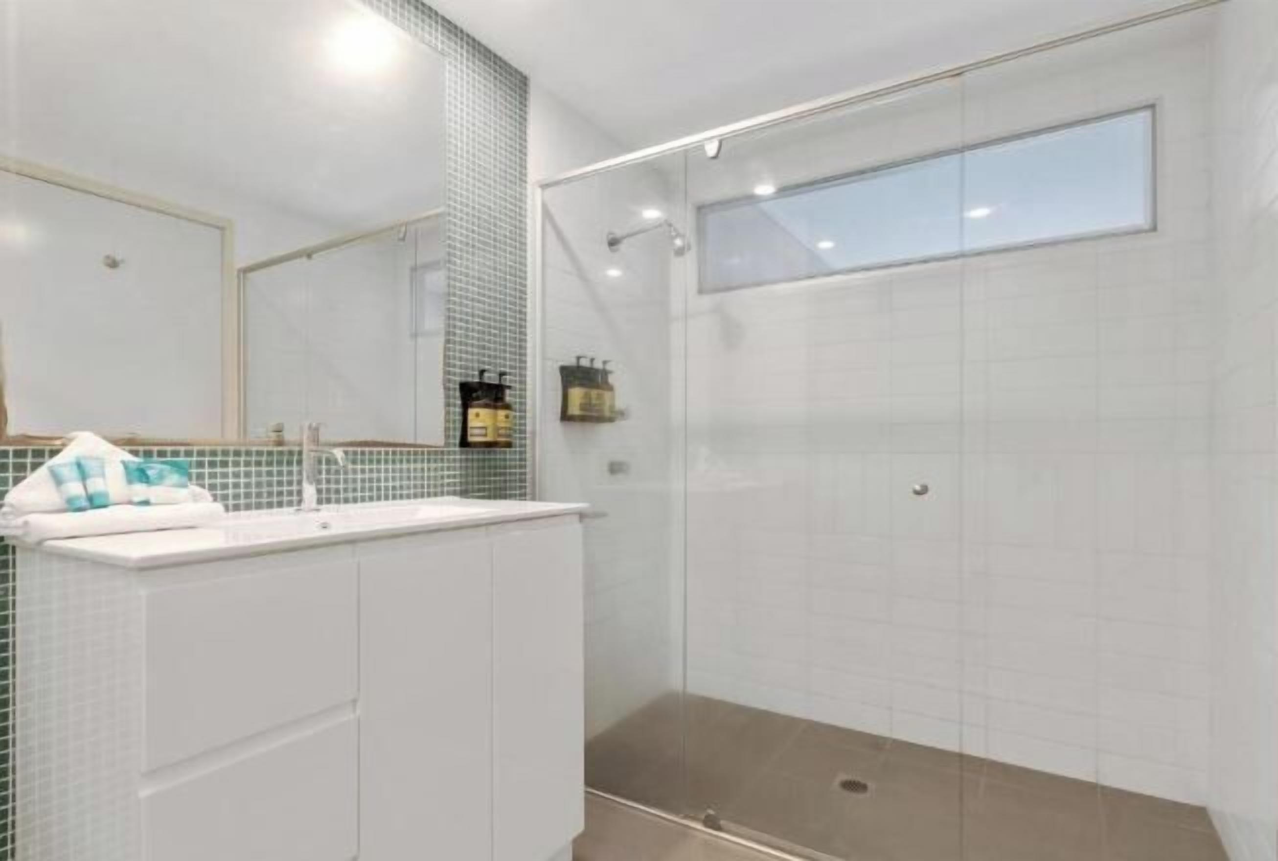 Bathroom | Separate tub and shower, hair dryer, towels, soap