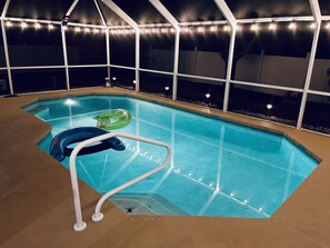 Outdoor pool, a heated pool - South Florida Heaven! Pool! Mineral Springs! Fishing! Entire House! 8 Guests! (North Port)