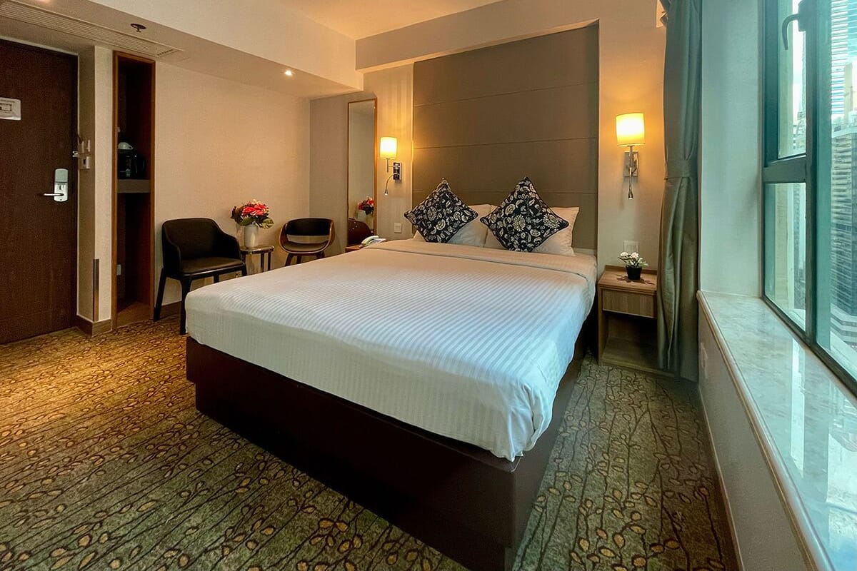 Deluxe City View Double-bed Room | In-room safe, desk, blackout curtains, free WiFi