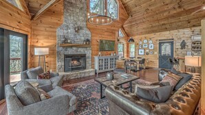 Cabin, 3 Bedrooms | Living room
