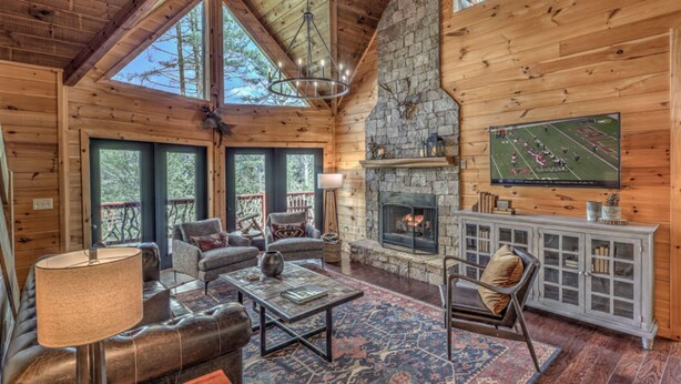 Cabin, 3 Bedrooms | Living room