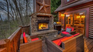 Fireplace - A Cub's Retreat by Escape to Blue Ridge (Ellijay)