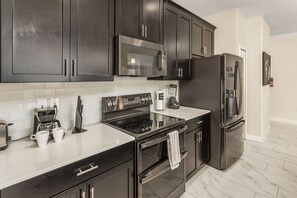 Microwave, oven, stovetop, toaster