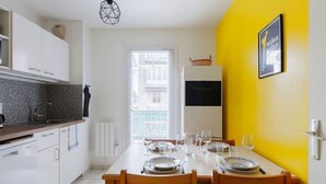 Kaffetrakter/tekoker, kjøleskap, mikrobølgeovn og ovn