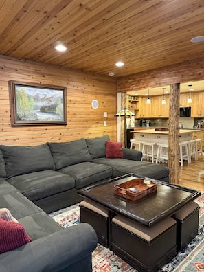 TV, fireplace, offices
