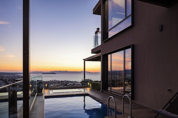 A heated pool