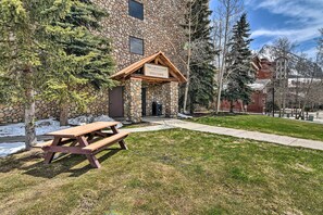 Welcome to The Grand Lodge, where guests can enjoy a picnic in the serene surroundings.
