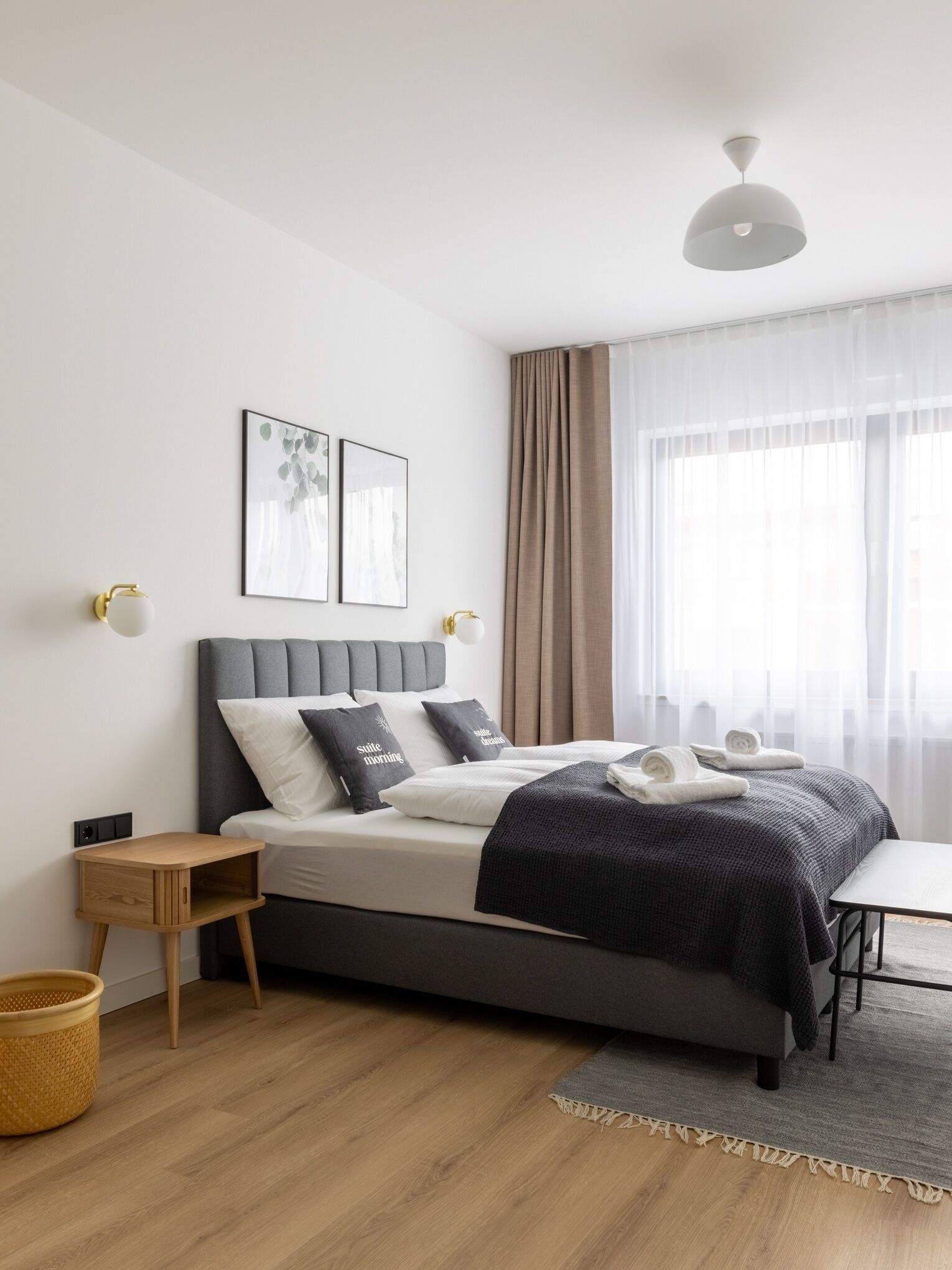 Literie de qualité, décor unique, ameublement unique