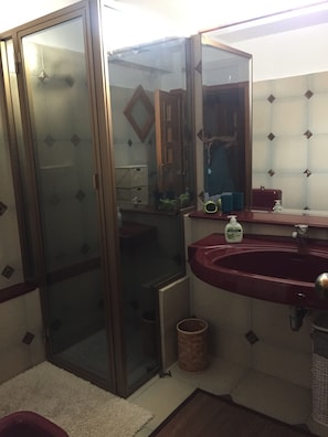 Shower, bidet - Lovely sea view apartment with large terrace (Letojanni)