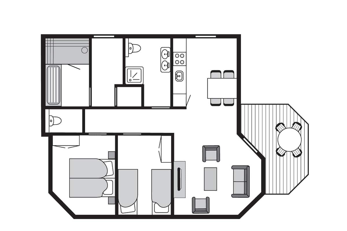 Ferienhaus (4-persoons woning) | Grundriss