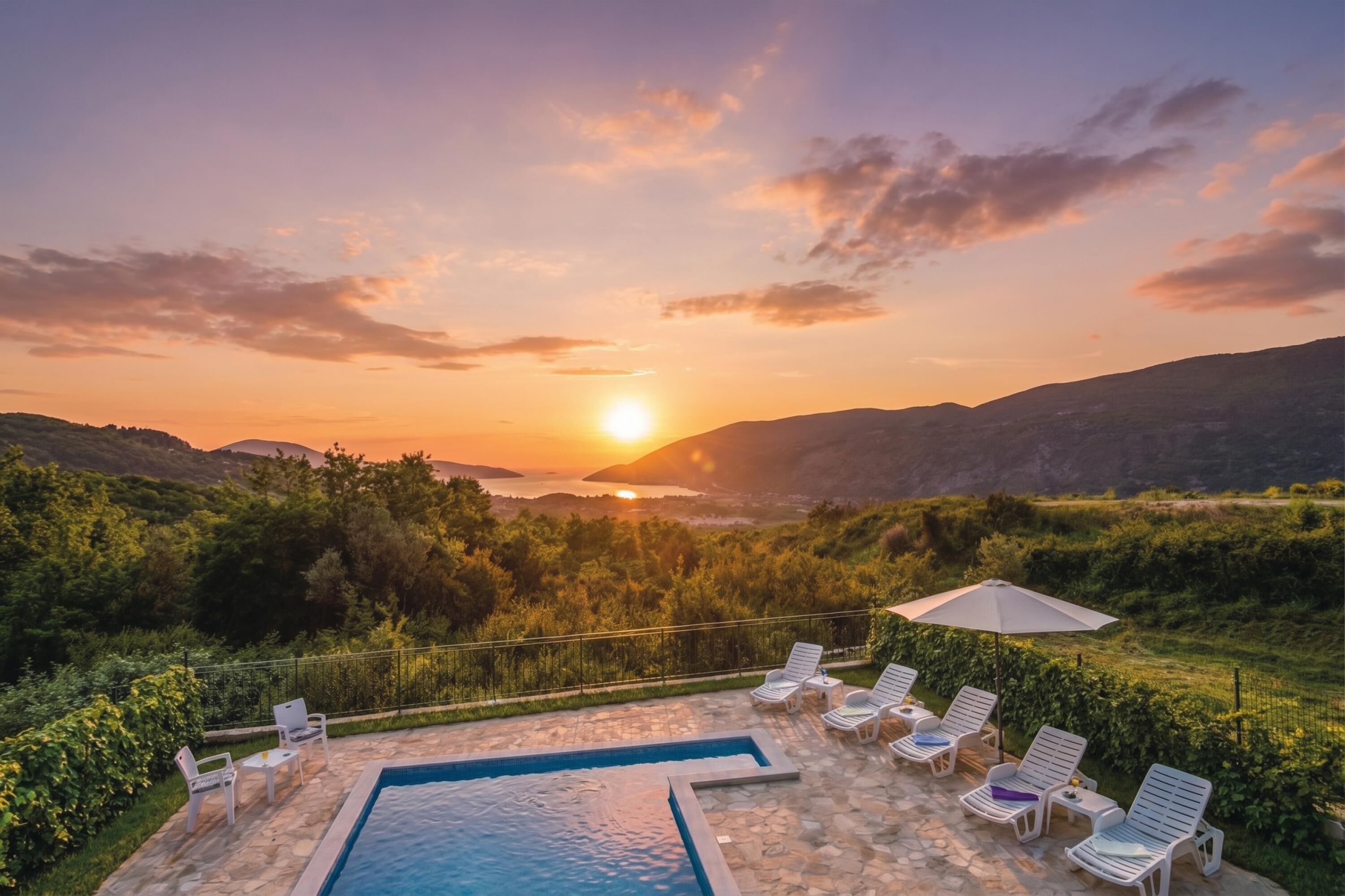 Biệt thự dành cho gia đình, nhiều phòng ngủ, cạnh núi (Pool Villa Panorama Mojdež) | Hồ bơi | Hồ bơi ngoài trời phục vụ theo mùa 
