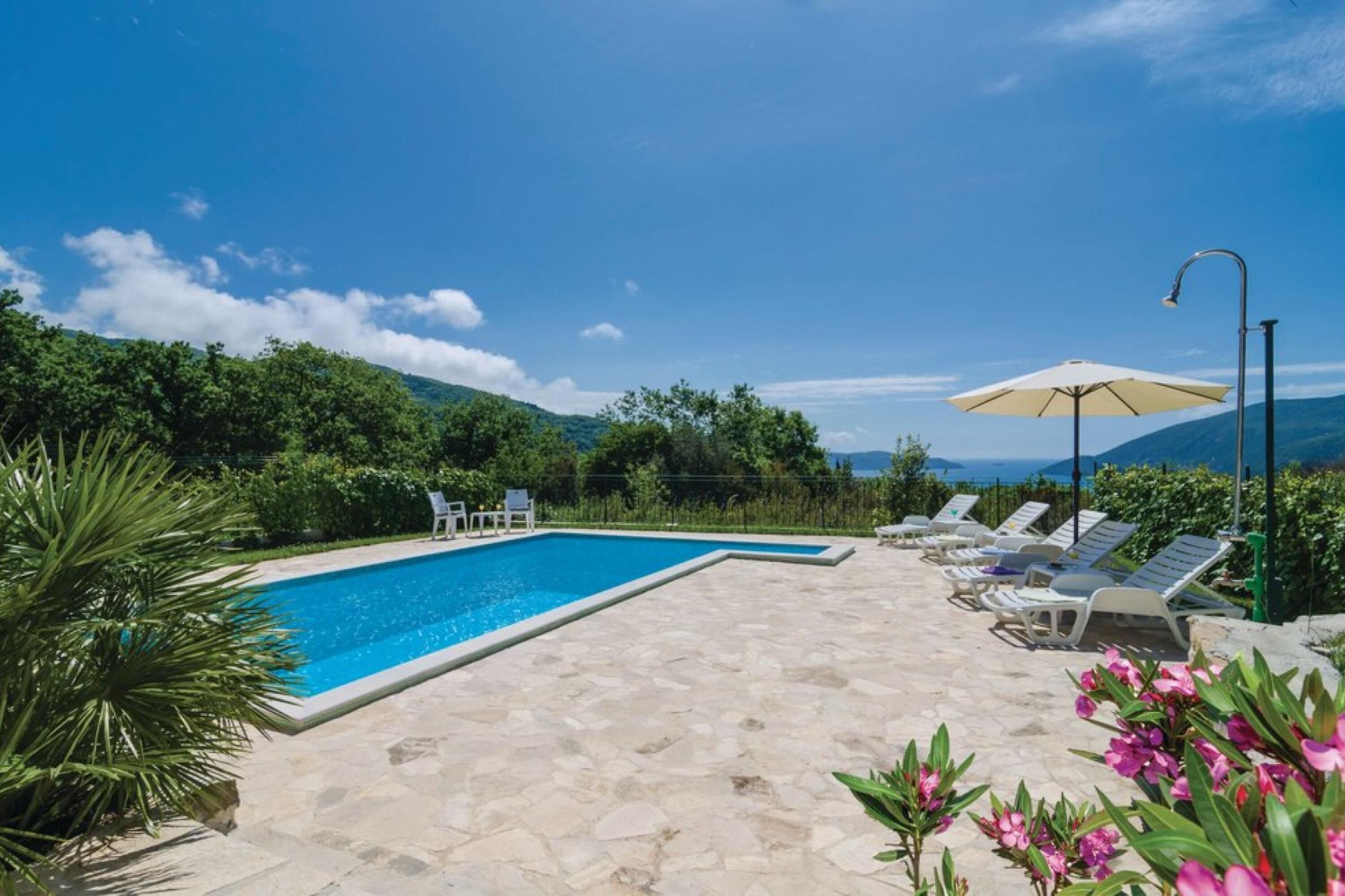Biệt th  ự dành cho gia đình, nhiều phòng ngủ, cạnh núi (Pool Villa Panorama Mojdež) | Hồ bơi | Hồ bơi ngoài trời phục vụ theo mùa 