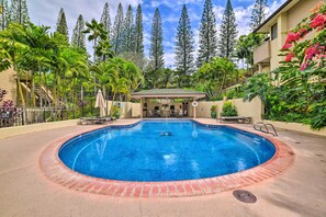 Una piscina riscaldata