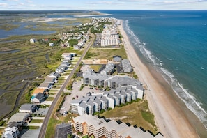 Exterior - Gift By The Sea - 2BR Oceanfront Condo with Community Pool & Elevator (North Topsail Beach)