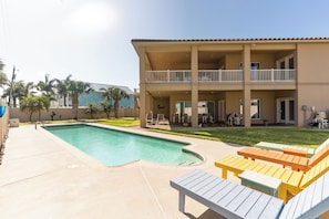 A heated pool - Capricorn Villa - Exclusive Coastal Hacienda;Private Pool;Near Beach (South Padre Island)