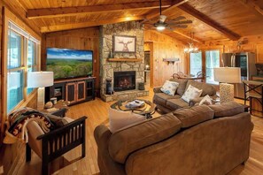 TV, fireplace, stereo, offices