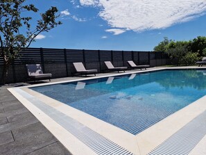 Outdoor pool, a heated pool - Luxury villa with private swimming pool (Zmijavci)