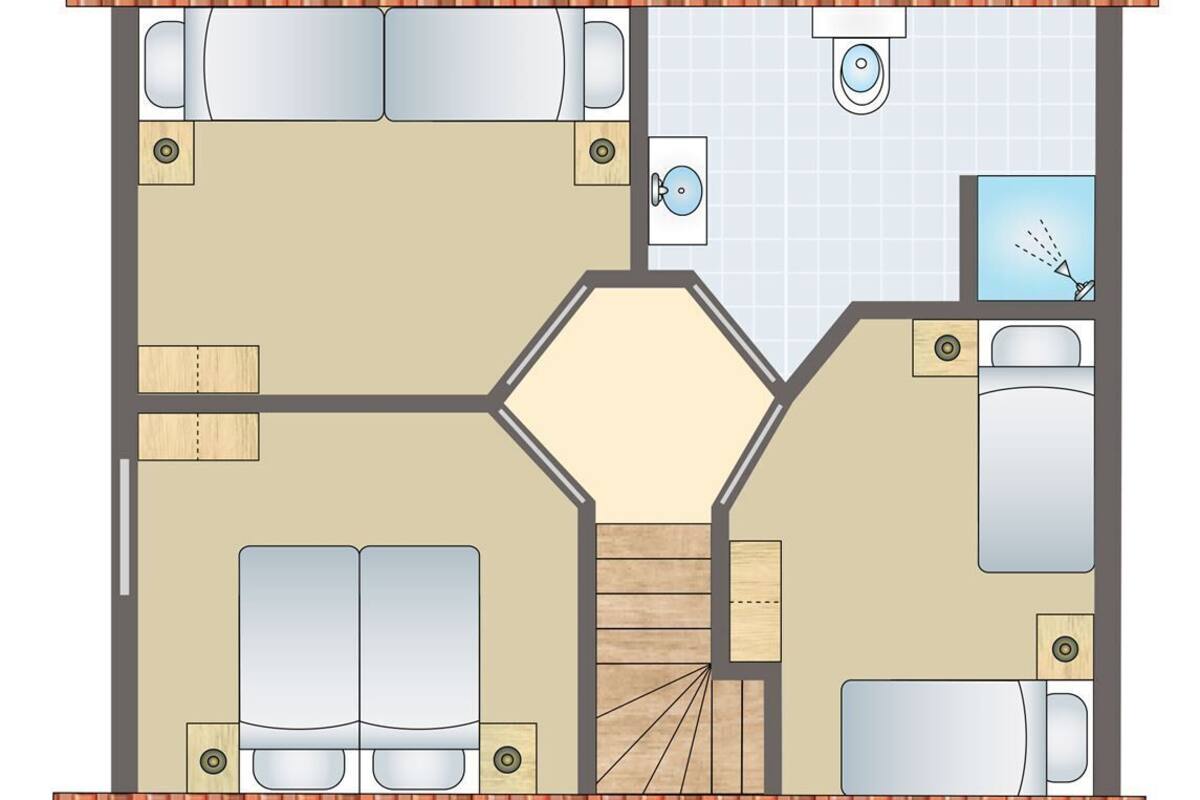 Bungalow (6-persoons bungalow) | Floor plan