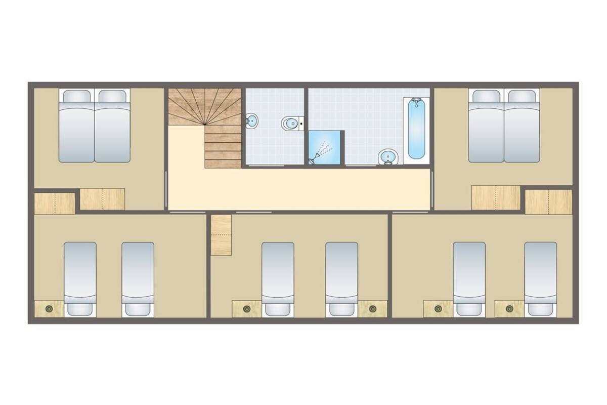 Bungalow (12-persoons bungalow) | Floor plan