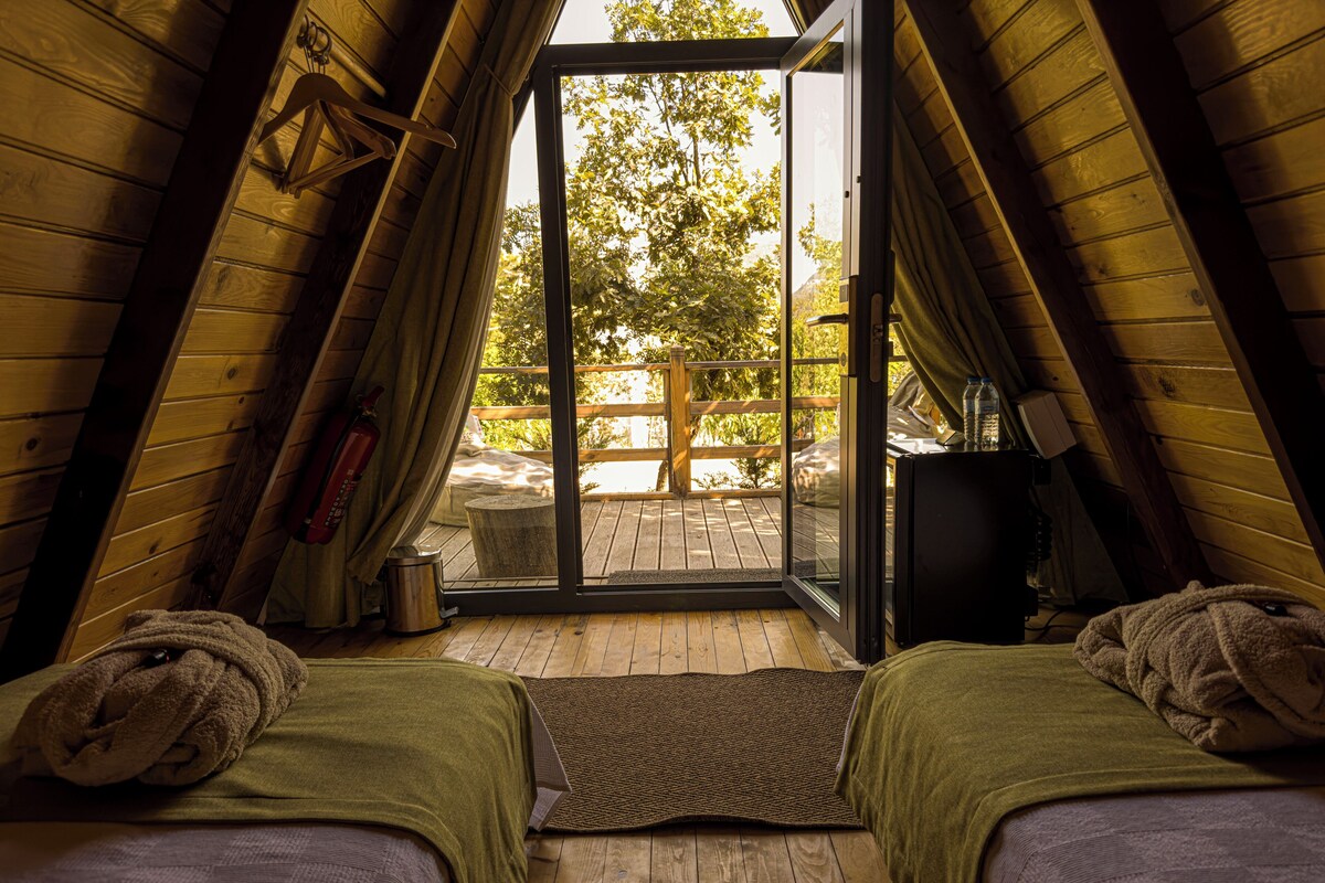 Glamping Twin | Bộ đồ giường cao cấp, truy cập Internet không dây miễn phí