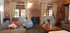 Smart TV, fireplace, printers