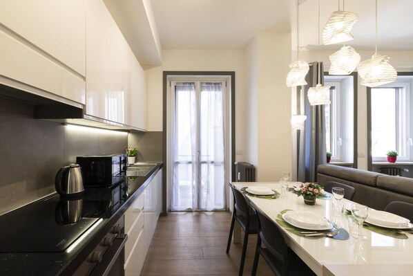 Green House Prestige - Central Station | Cucina privata | Macchina per caffè espresso, macchina per tè/caffè, bollitore elettrico