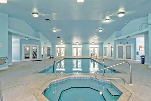 Indoor pool, a heated pool