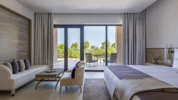 Frette Italian sheets, premium bedding, down duvets, pillow-top beds
