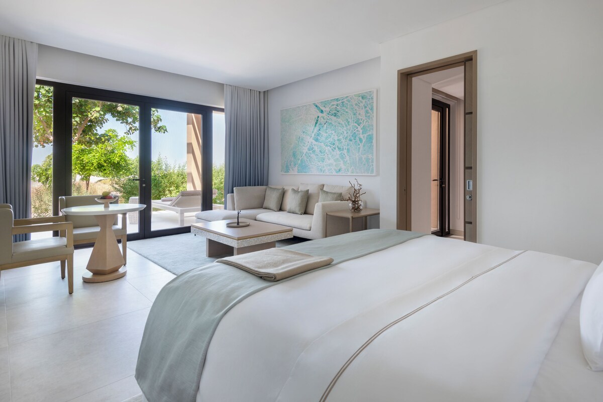 Junior suite | Italiaanse Frette-lakens, luxe beddengoed, donsdekens, pillowtop-bedden