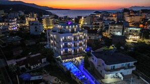 Front of property - evening/night