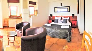 1 bedroom, iron/ironing board, travel crib, internet