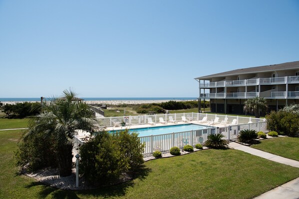 Pool - Endless Summer: Oceanfront Condo with Community Pool, Picnic Area (Oak Island)
